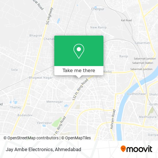 Jay Ambe Electronics map