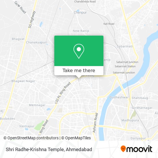 Shri Radhe-Krishna Temple map