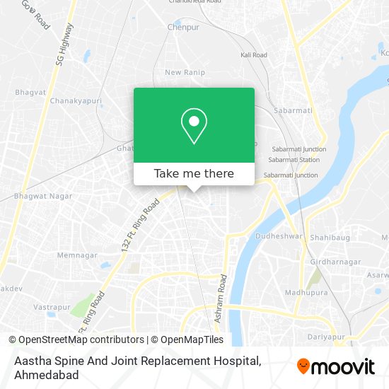 Aastha Spine And Joint Replacement Hospital map