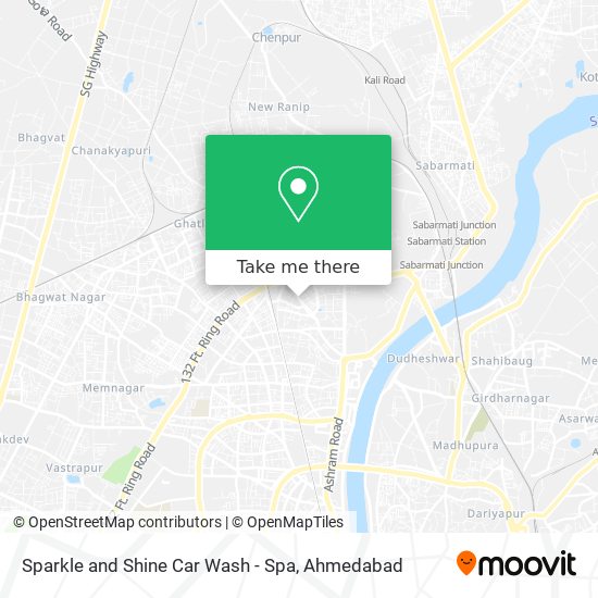 Sparkle and Shine Car Wash - Spa map