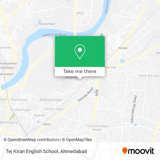 Tej Kiran English School map