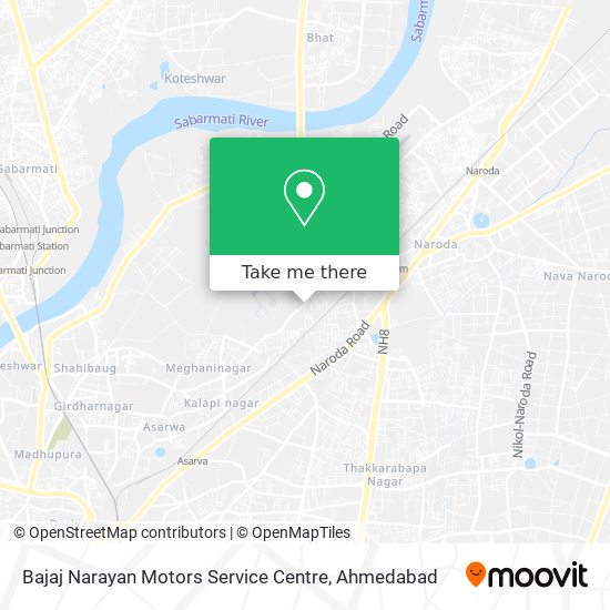 Bajaj Narayan Motors Service Centre map