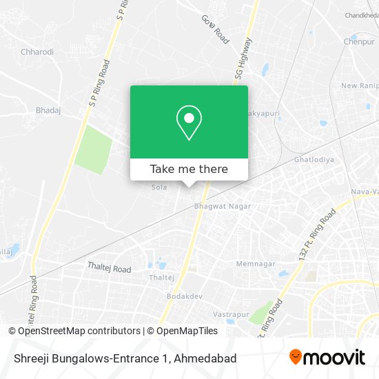 Shreeji Bungalows-Entrance 1 map