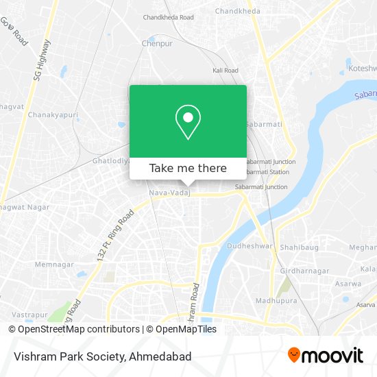 Vishram Park Society map