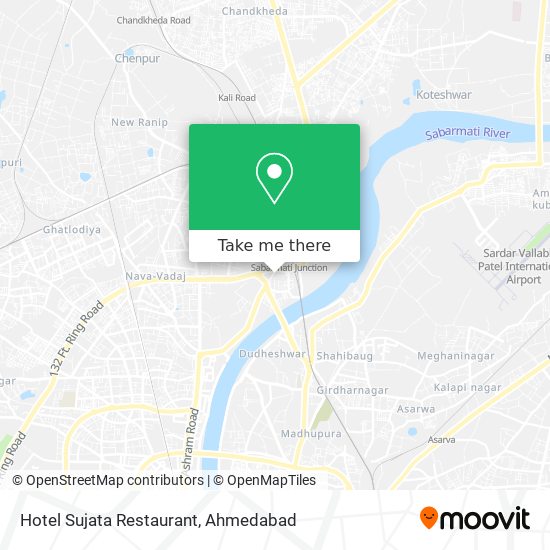 Hotel Sujata Restaurant map