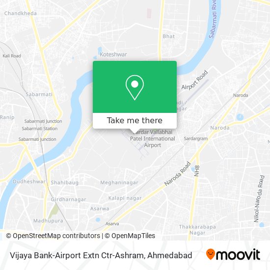 Vijaya Bank-Airport Extn Ctr-Ashram map