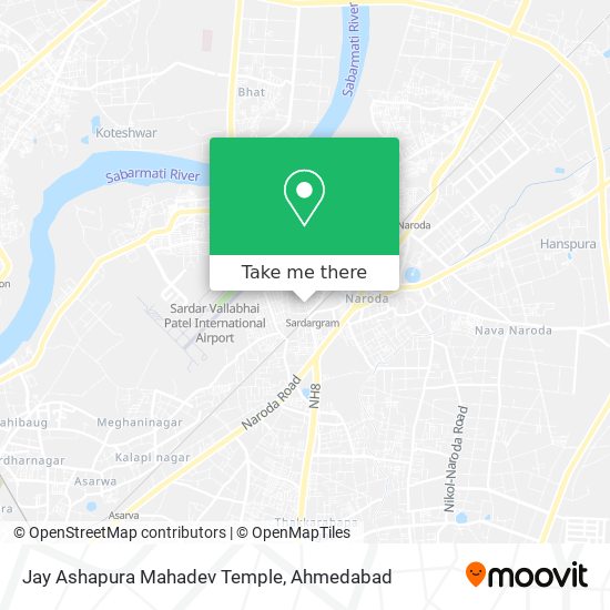 Jay Ashapura Mahadev Temple map