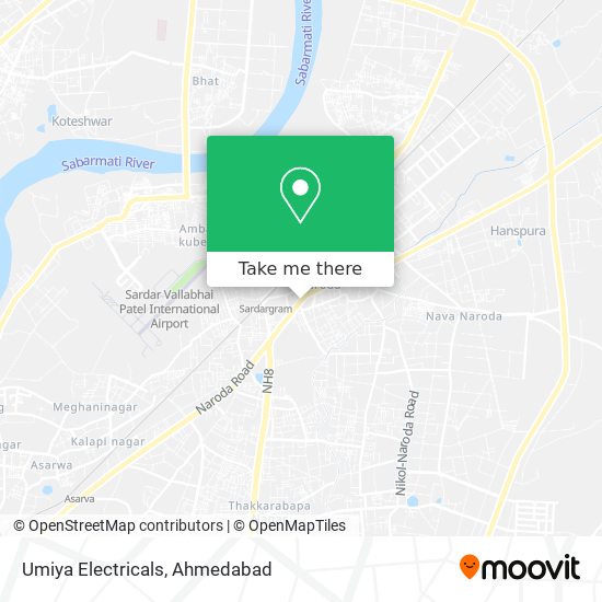 Umiya Electricals map