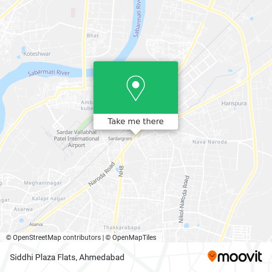 Siddhi Plaza Flats map