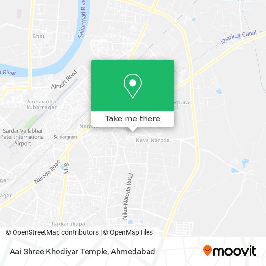 Aai Shree Khodiyar Temple map