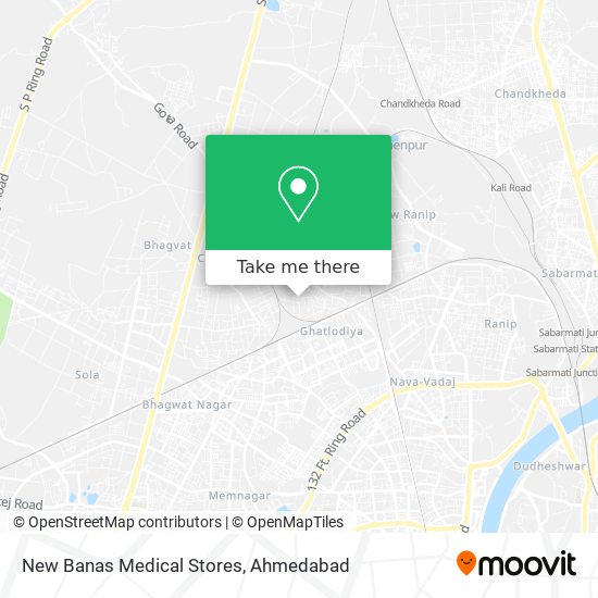 New Banas Medical Stores map