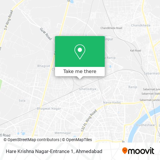 Hare Krishna Nagar-Entrance 1 map