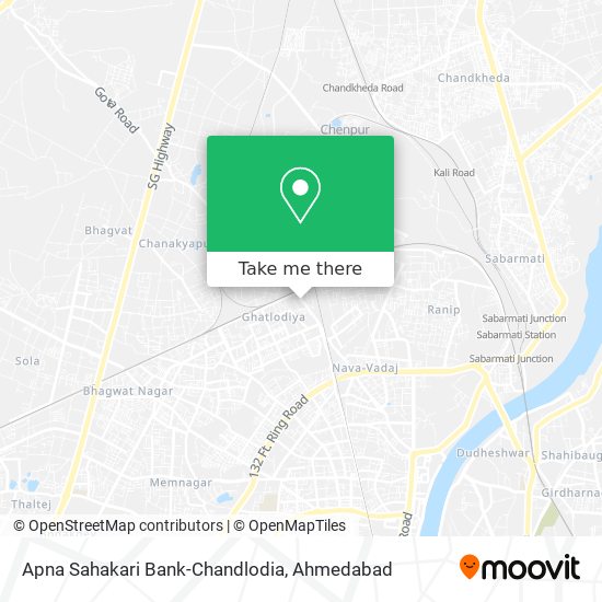 Apna Sahakari Bank-Chandlodia map