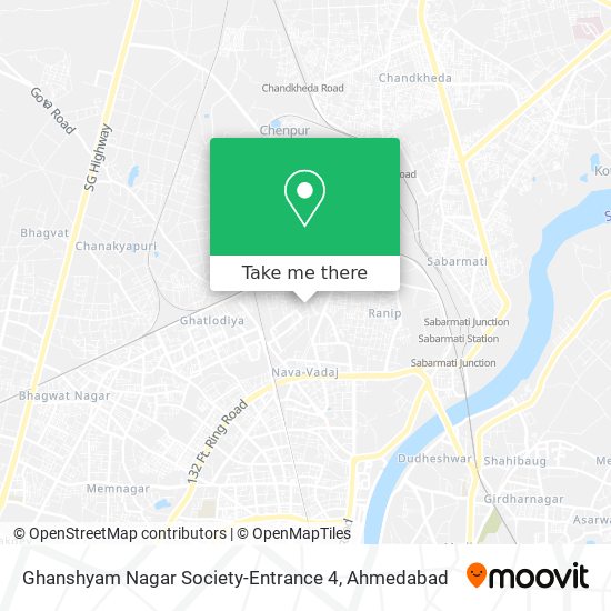 Ghanshyam Nagar Society-Entrance 4 map