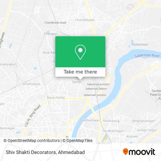 Shiv Shakti Decorators map