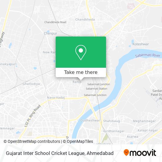 Gujarat Inter School Cricket League map