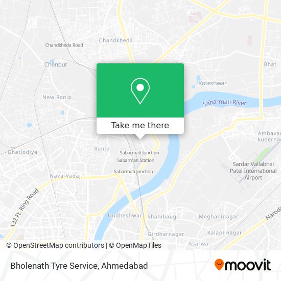 Bholenath Tyre Service map