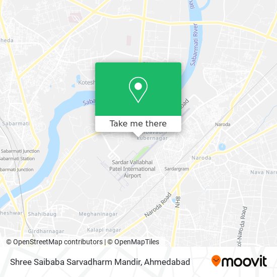 Shree Saibaba Sarvadharm Mandir map