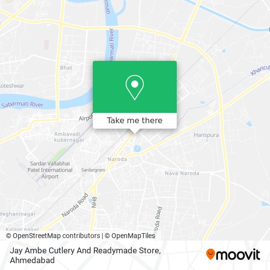 Jay Ambe Cutlery And Readymade Store map