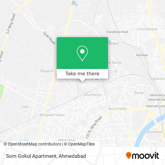 Som Gokul Apartment map