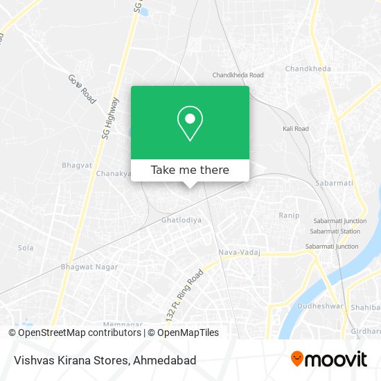 Vishvas Kirana Stores map