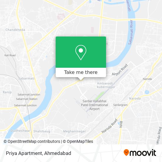 Priya Apartment map