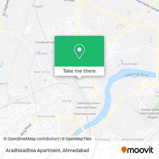 Aradhisadhna Apartment map