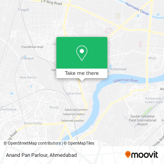 Anand Pan Parlour map