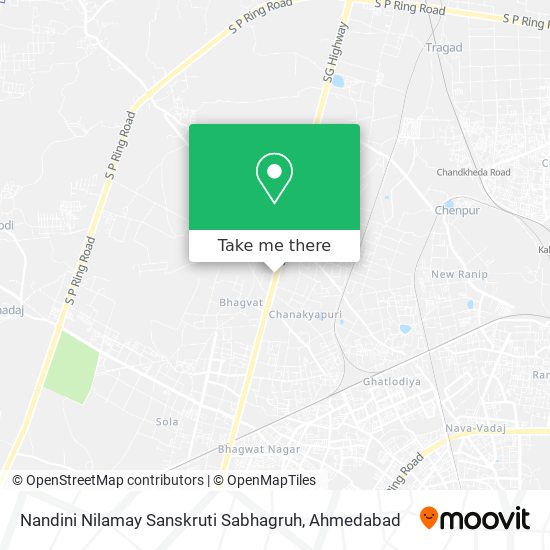 Nandini Nilamay Sanskruti Sabhagruh map