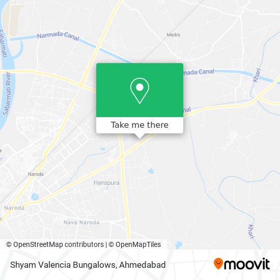 Shyam Valencia Bungalows map