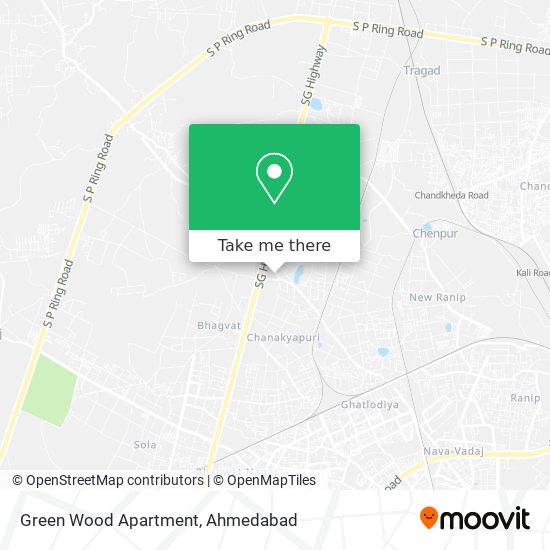 Green Wood Apartment map