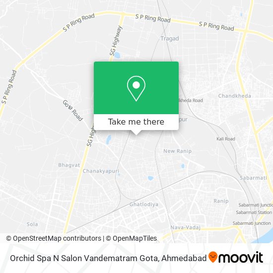 Orchid Spa N Salon Vandematram Gota map