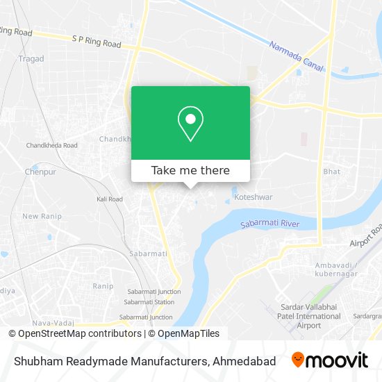 Shubham Readymade Manufacturers map