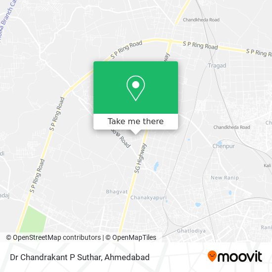 Dr Chandrakant P Suthar map