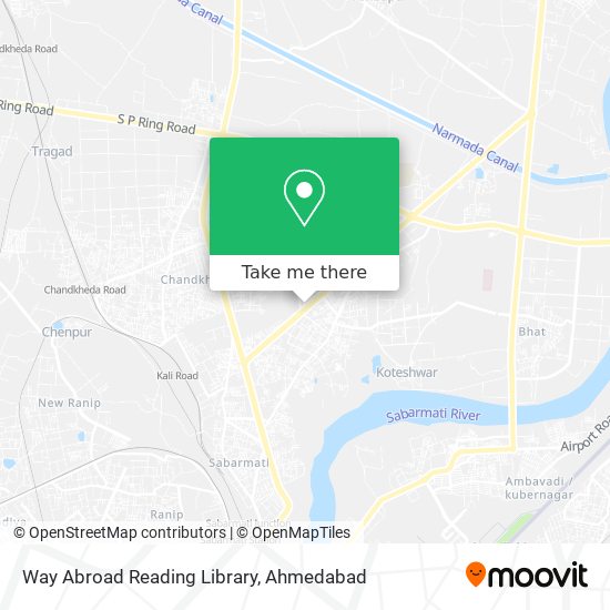 Way Abroad Reading Library map