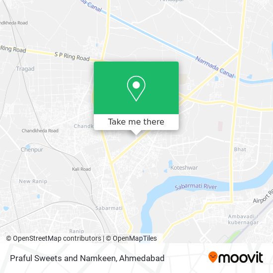 Praful Sweets and Namkeen map