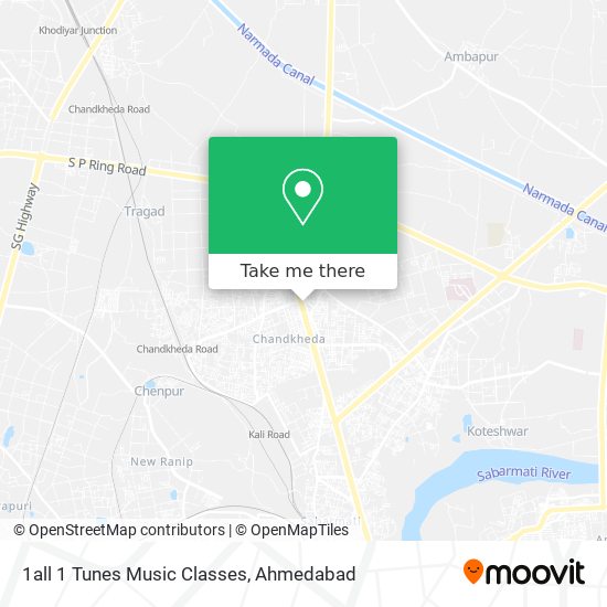 1all 1 Tunes Music Classes map