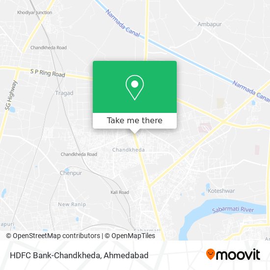 HDFC Bank-Chandkheda map