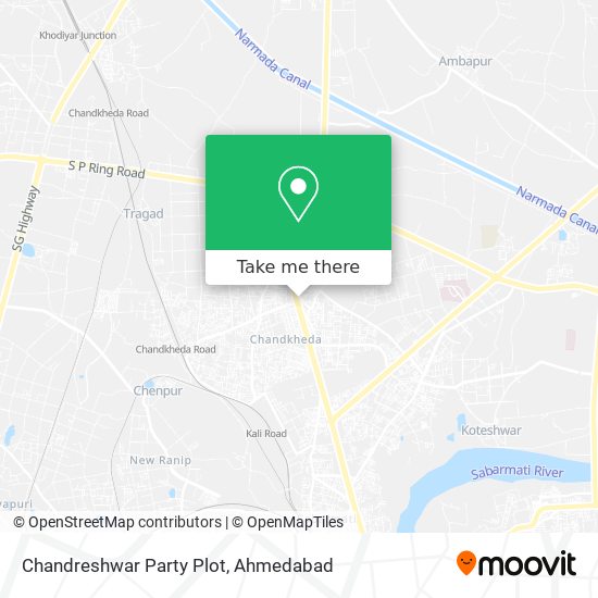 Chandreshwar Party Plot map