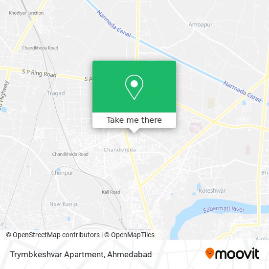 Trymbkeshvar Apartment map