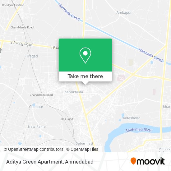Aditya Green Apartment map
