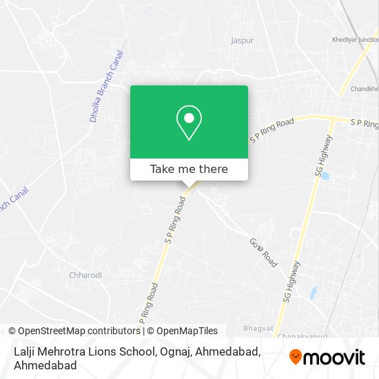 Lalji Mehrotra Lions School, Ognaj, Ahmedabad map