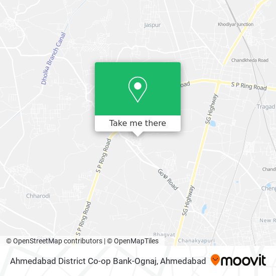 Ahmedabad District Co-op Bank-Ognaj map