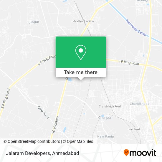 Jalaram Developers map