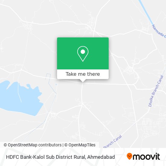 HDFC Bank-Kalol Sub District Rural map