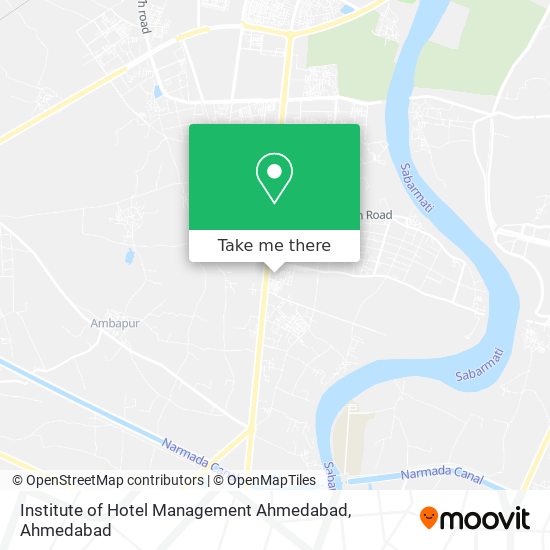 Institute of Hotel Management Ahmedabad map