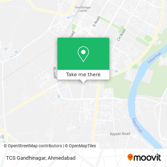 TCS Gandhinagar map