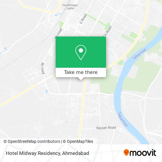Hotel Midway Residency map