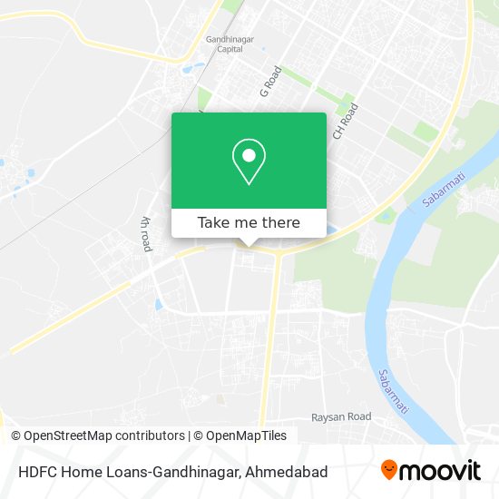 HDFC Home Loans-Gandhinagar map