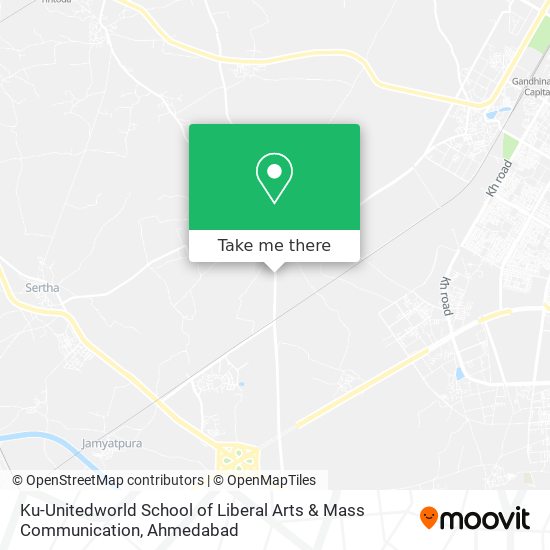 Ku-Unitedworld School of Liberal Arts & Mass Communication map